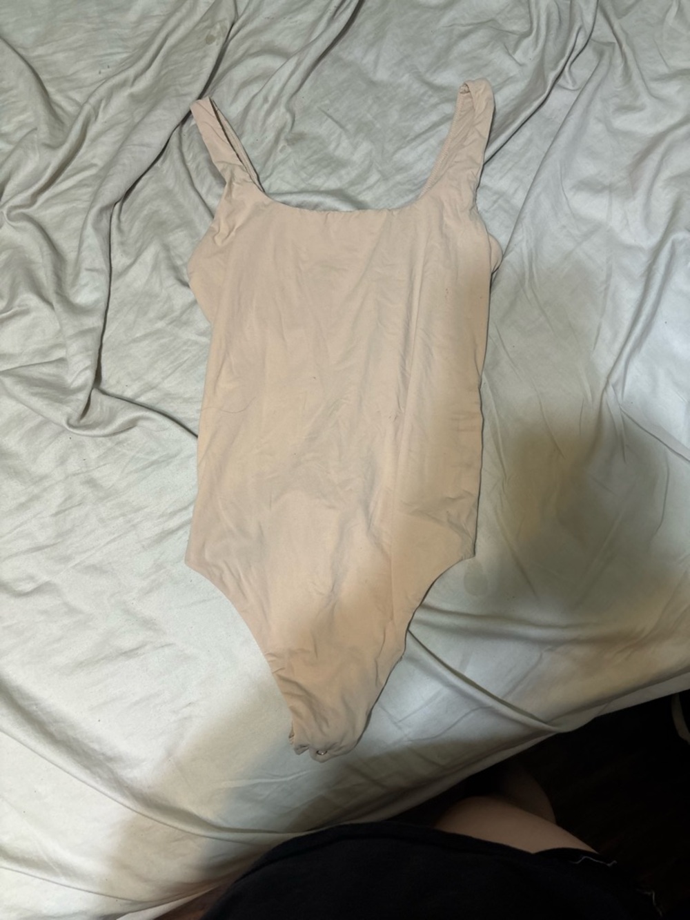 Auden Nude Square-Neck Bodysuit